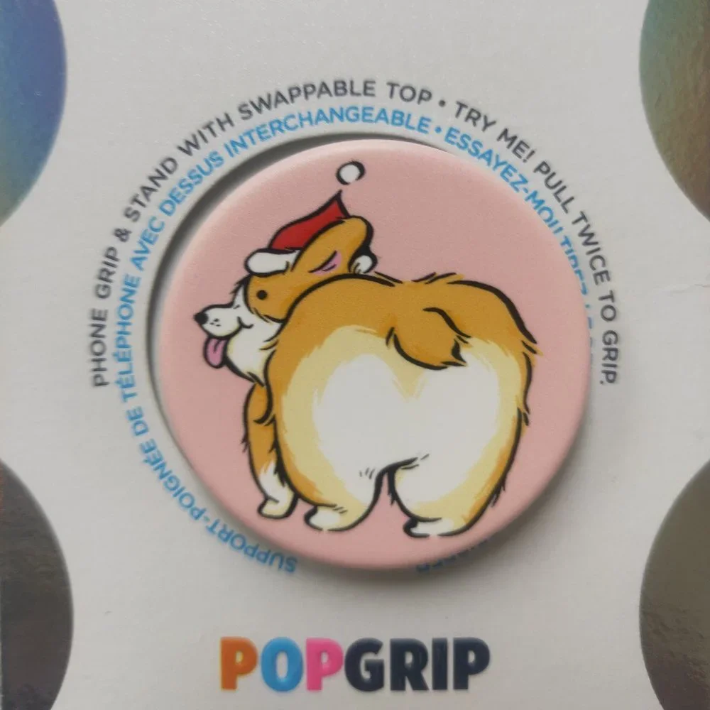 A Corgi Christmas Popsockets Single Grip & Stand Universal Phones and Tablet Hol